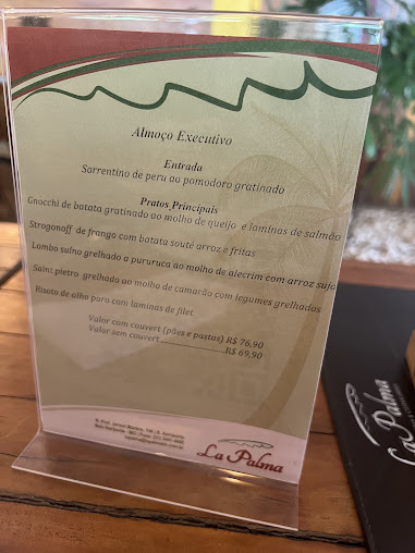 Menu La Palma Restaurant - 1