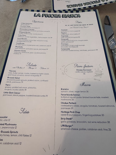 Menu La Pecora Bianca Soho - 5