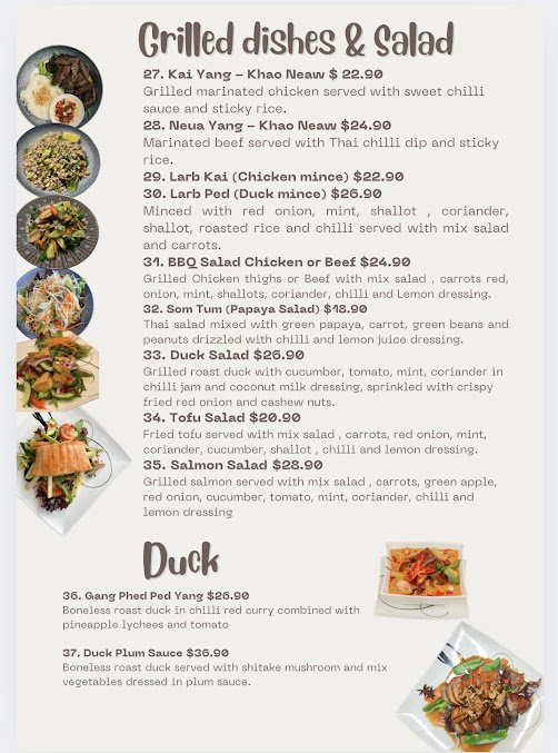 Menu La Perouse Thai - 3