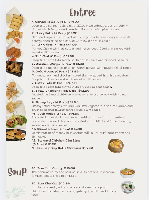 Menu La Perouse Thai - 8