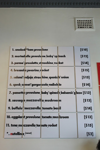 Menu La Piadina (Bondi Beach) Est. 2008 - 0
