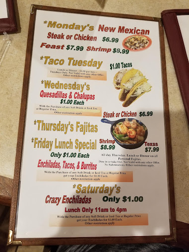 Menu La Ribera Mexican Restaurant - 2