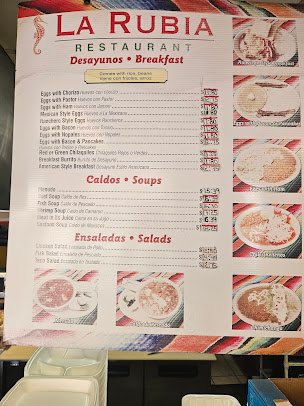 Menu La Rubia Restaurant Santa Fe - 5