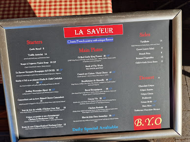 Menu La Saveur French Restaurant - 0