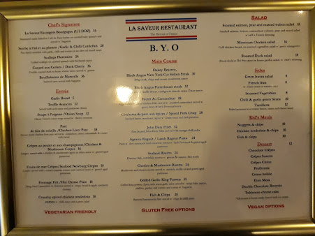 Menu La Saveur French Restaurant - 2