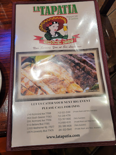 Menu La Tapatía - 1