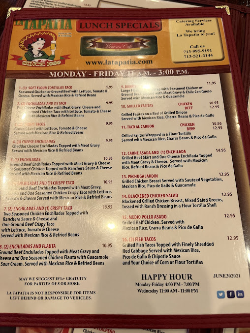 Menu La Tapatía - 5