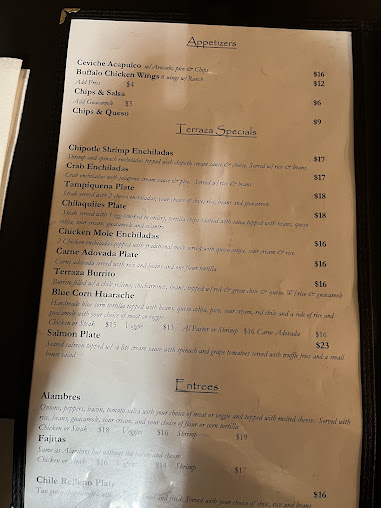 Menu La Terraza De Taos Cocina - 3