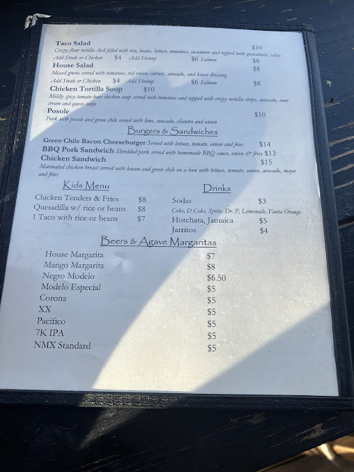 Menu La Terraza De Taos Cocina - 7