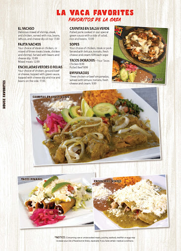 Menu La Vaca Mexican Grill - 0