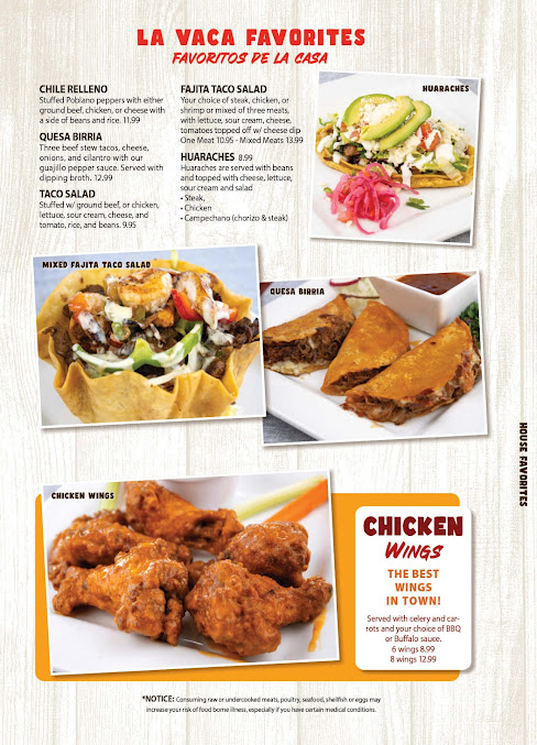 Menu La Vaca Mexican Grill - 4