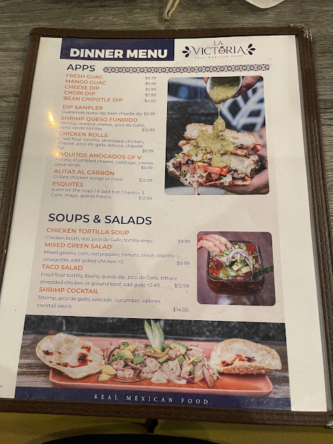 Menu La Victoria Mexican Food - 0
