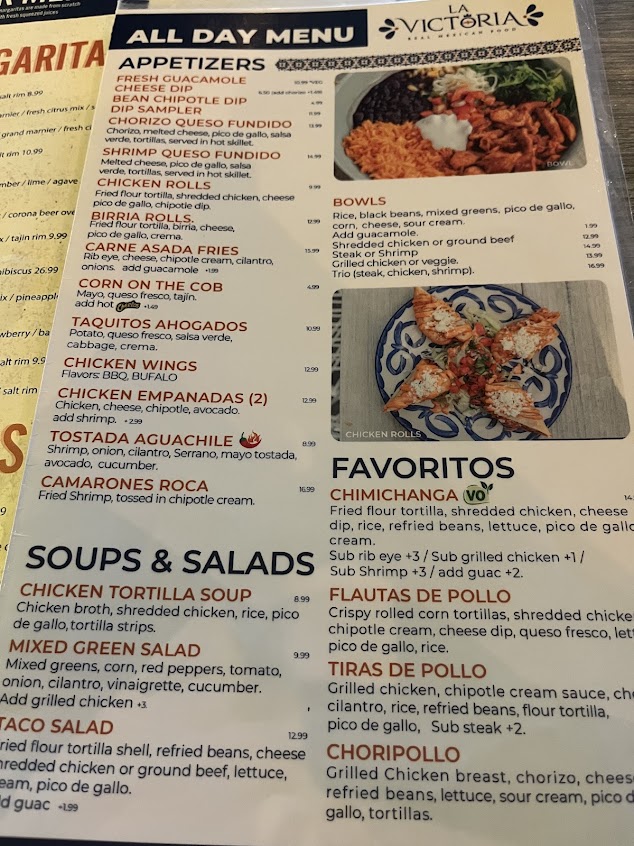 Menu La Victoria Mexican Food - 3