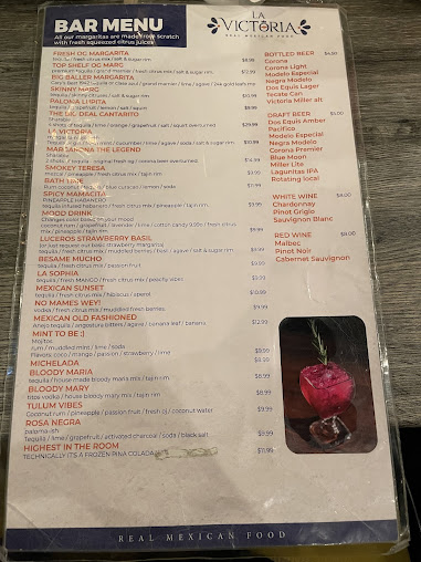 Menu La Victoria Mexican Food - 7