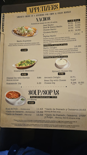 Menu La Victoria Mexican Restaurant - 5