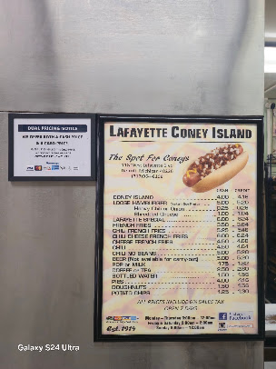 Menu Lafayette Coney Island - 2