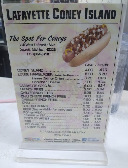 Menu Lafayette Coney Island - 4