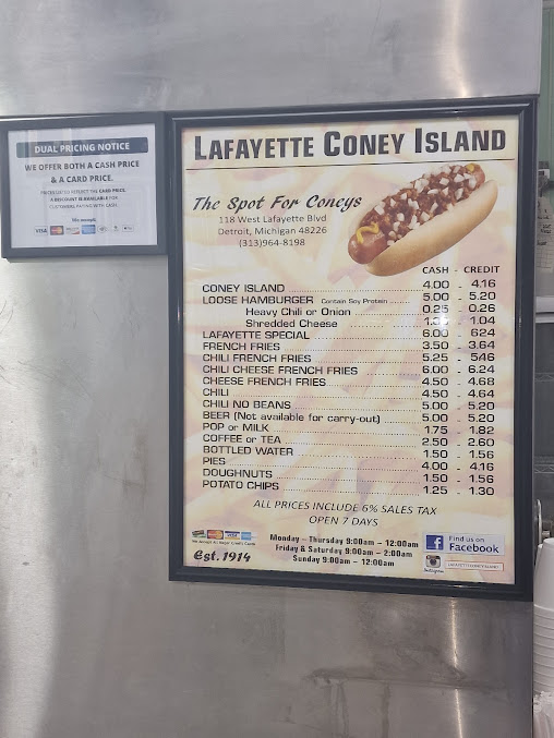Menu Lafayette Coney Island - 5