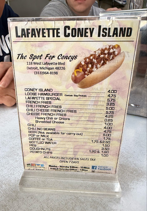Menu Lafayette Coney Island - 6