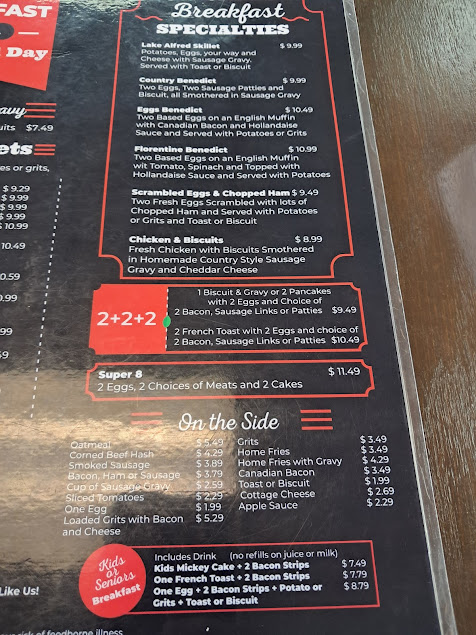 Menu Lake Alfred Diner Inc - 4