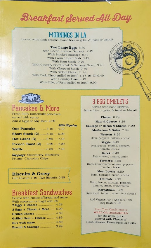 Menu Lake Alfred Diner Inc - 7
