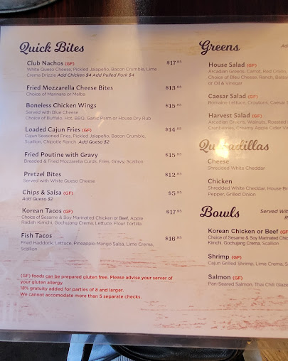 Menu Lake George Beach Club - 4