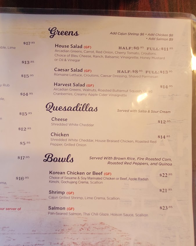 Menu Lake George Beach Club - 5