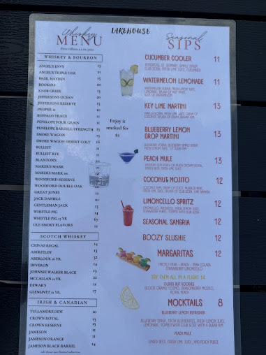 Menu Lake House Restaurant - 2