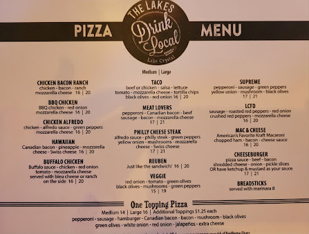 Menu Lakes Sports Bar Grill - 0
