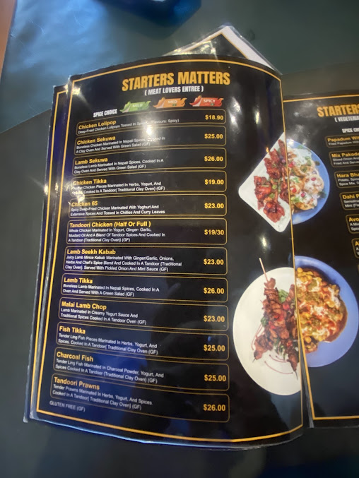 Menu Lakeside Gurkhas - 1