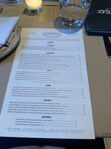 Menu L'amico - 0