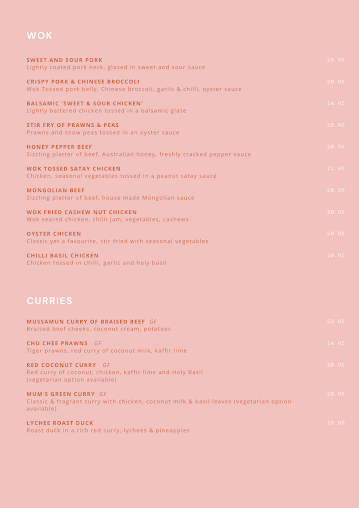 Menu Lane 198 | Thai And Asian Fusion Restaurant - 4