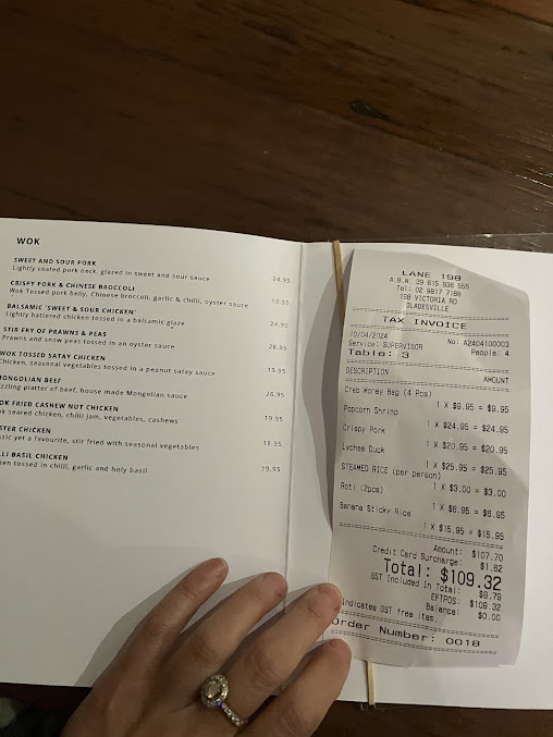 Menu Lane 198 | Thai And Asian Fusion Restaurant - 7