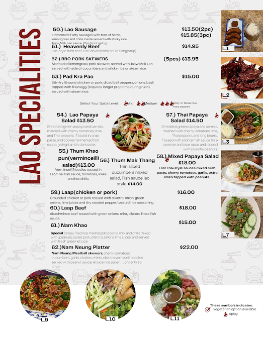 Menu Lao And Thai Spicy Noodle - 6