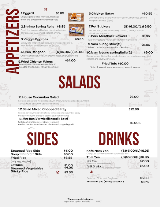 Menu Lao And Thai Spicy Noodle - 7