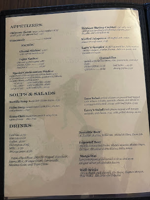 Menu Larry's Original Mexican Restaurant - 6