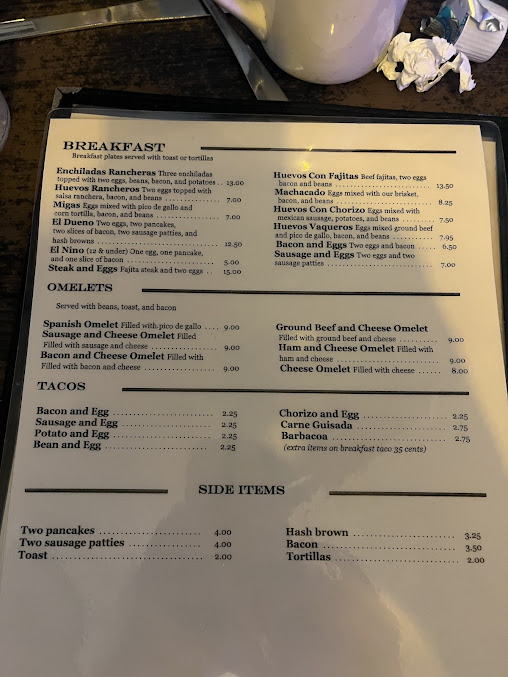 Menu Larry's Original Mexican Restaurant - 7