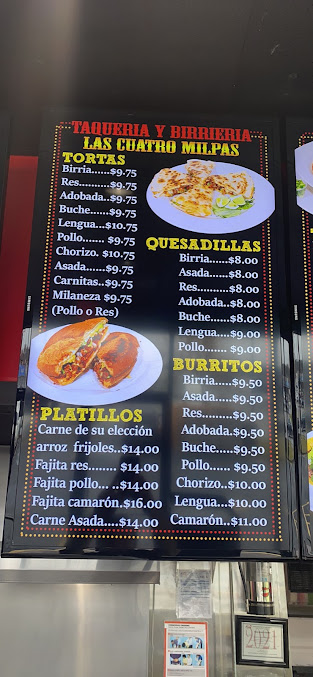 Menu Las Cuatro Milpas Atlanta - 8