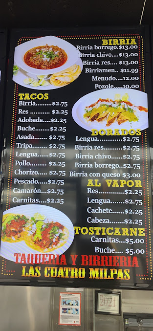 Menu Las Cuatro Milpas Atlanta - 9