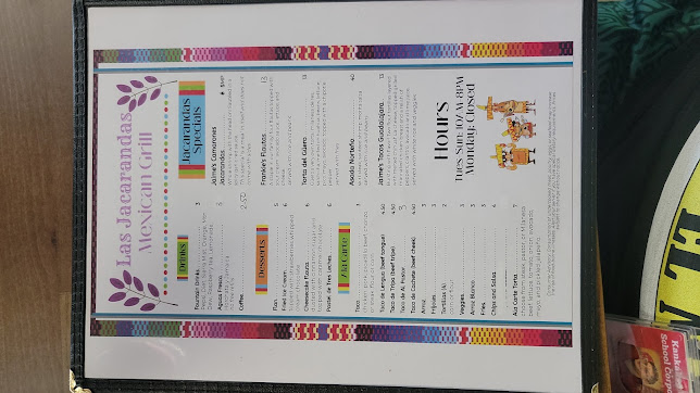 Menu Las Jacarandas Mexican Grill - 3
