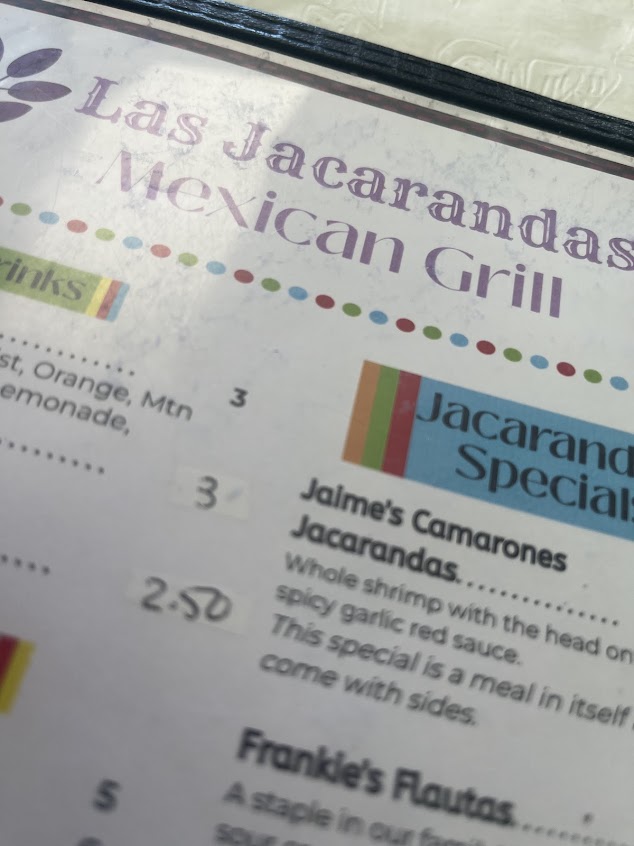 Menu Las Jacarandas Mexican Grill - 5