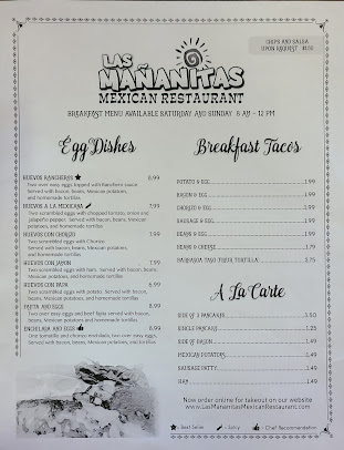 Menu Las Mañanitas Mexican Restaurant - 0