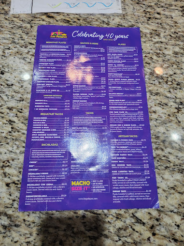 Menu Las Palapas Leon Springs - 2