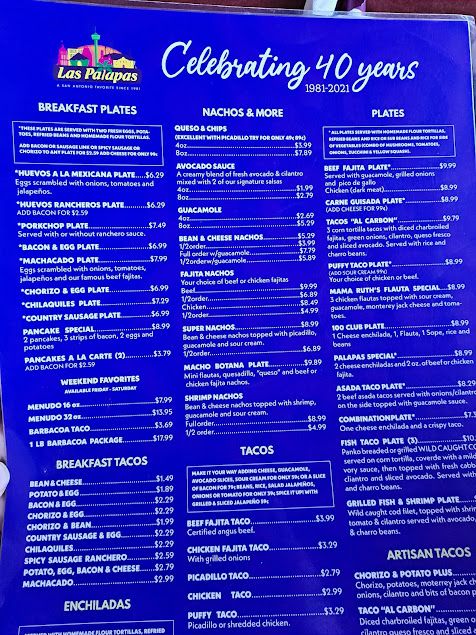 Menu Las Palapas Leon Springs - 4