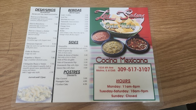 Menu Las Salsas Dona Mary - 2