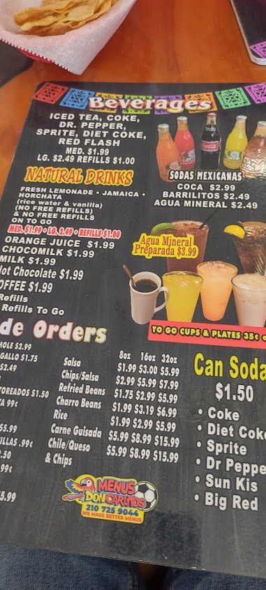 Menu Las Tapatias De Jalisco - 4