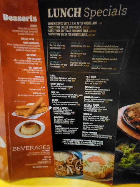 Menu Las Trancas Belpre Ohio - 1