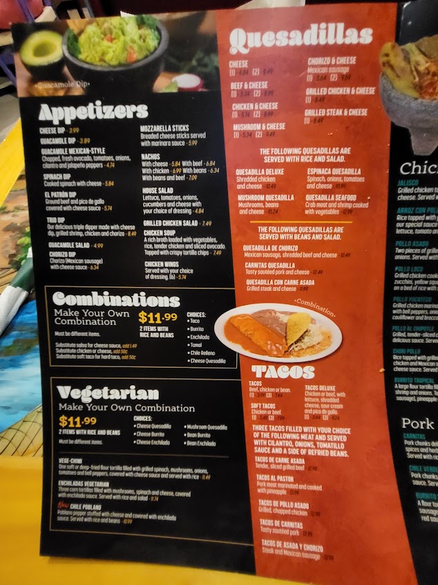 Menu Las Trancas Belpre Ohio - 2