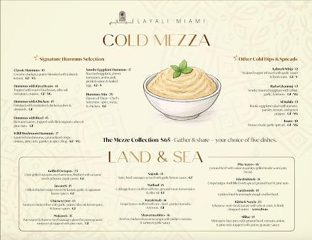 Menu Layali Miami Lebanese Restaurant & Lounge - 2