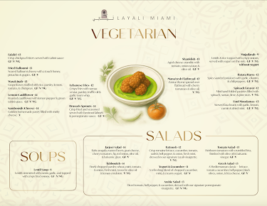 Menu Layali Miami Lebanese Restaurant & Lounge - 9